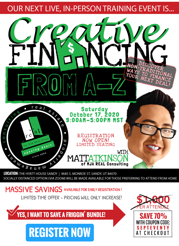 CREATIVE FINANCING FROM AZ MJA REAL ConsultingMJA REAL Consulting